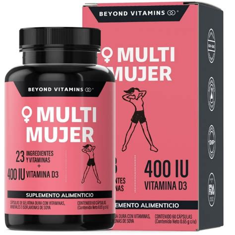 Multivitaminico De Mujer Con 23 Ingredientes y Vitamina D3 - 60 ...