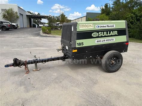 2019 SULLAIR 185 TRAILER MOUNTED AIR COMPRESSOR, 185 CFM | GovDeals