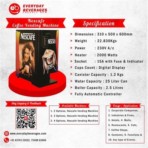 Nescafe Vending Machines - 3 Option Coffee Vending Machines ...