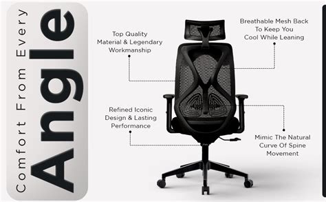 ErgoLab Glider Office Chair High Back Mesh Ergonomic Chair for Office ...