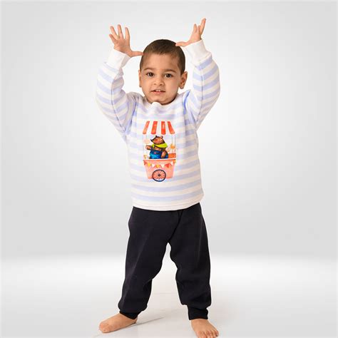 Circus Bear 2 Pc Jogger Set - Blue – Mama and Peaches