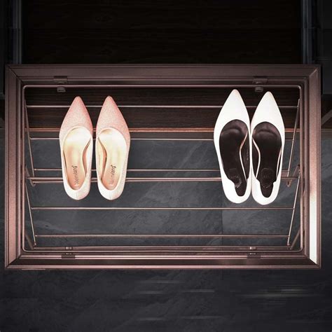 VOLO Pull Out Shoe Rack/Aluminum Alloy Pull Out Shoe Organizers, Front ...