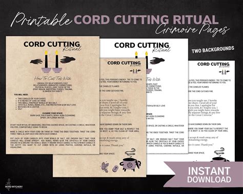 Cord Cutting Ritual – Word Witchery Designs