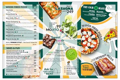 Menu at Pi Pizza Farm, Navsari