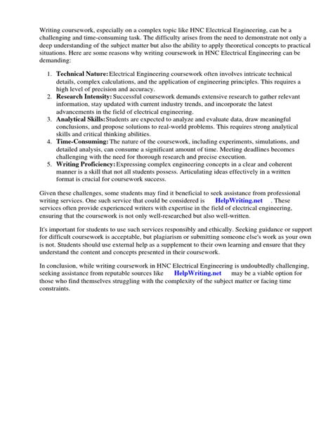 Image result for Electrical Engineering HNC Design Assignment Example