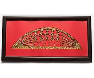 Dhokra Art Wall Hanging Frame With Designer Dhokra Panel For Home Decor ...