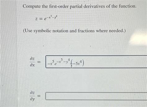 Solved Compute the first-order partial derivatives of the | Chegg.com