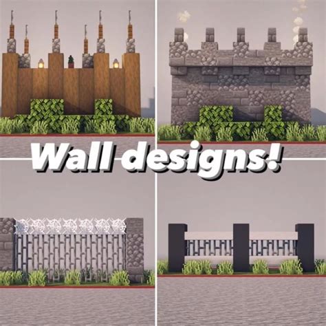 Minecraft Wall Designs and Inspiration