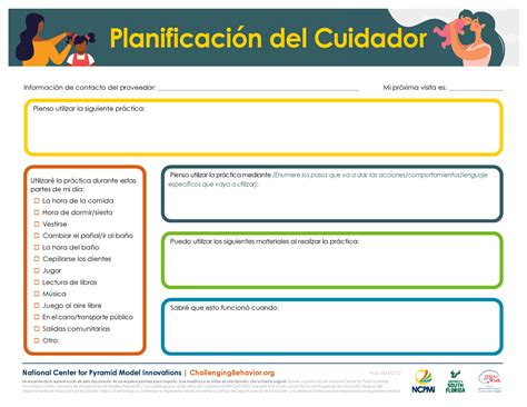 Caregiver Planning Form (Spanish) - National Center for Pyramid Model ...