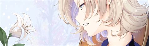 Download wallpaper flower, Lily, guy, Albedo, Genshin Impact, section ...