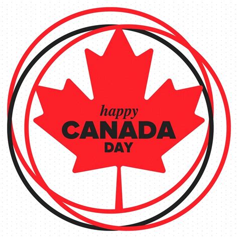 Canada day canadian flag maple leaf happy national holiday vector ...