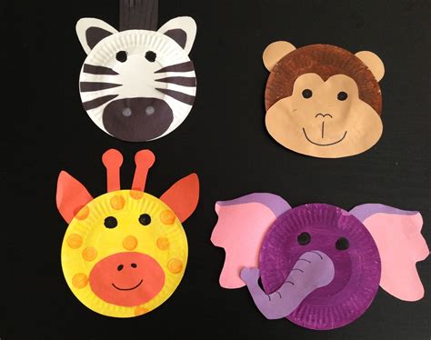 Paper Plate Wild Animal Crafts