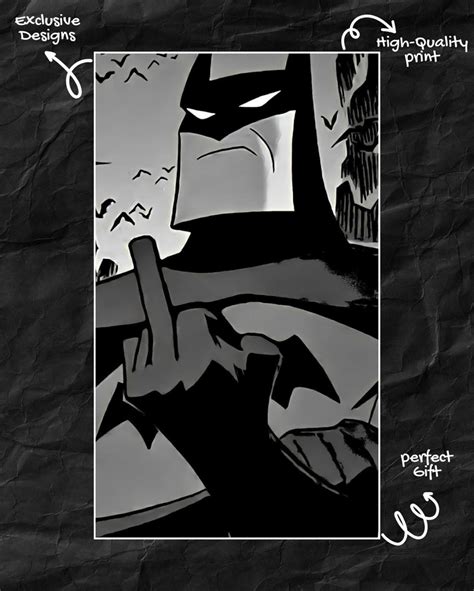 Batman Middle Poster – Dark Knight Comic Wall Art
