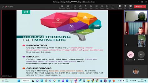 Workshop on Design Thinking, Critical thinking and Innovation Design