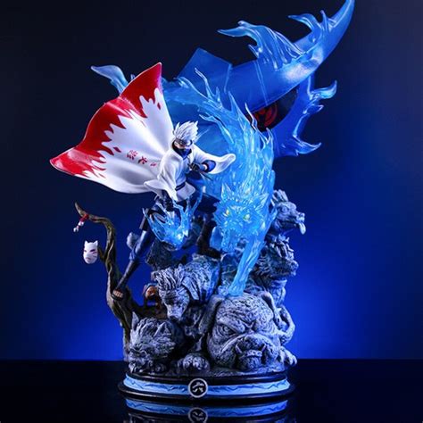 Buy Naruto Shippuden Anime Figure Kakashi Hatake Light Up GK 15 Larg ...