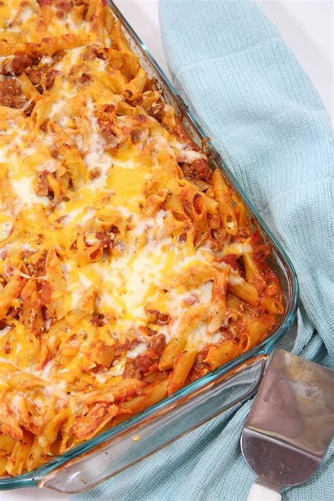 Easy Lasagna Bake with Penne Pasta