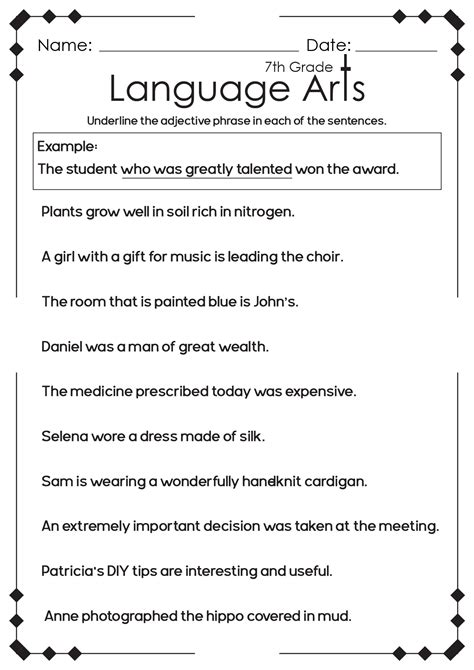 Free Printable Language Arts Curriculum