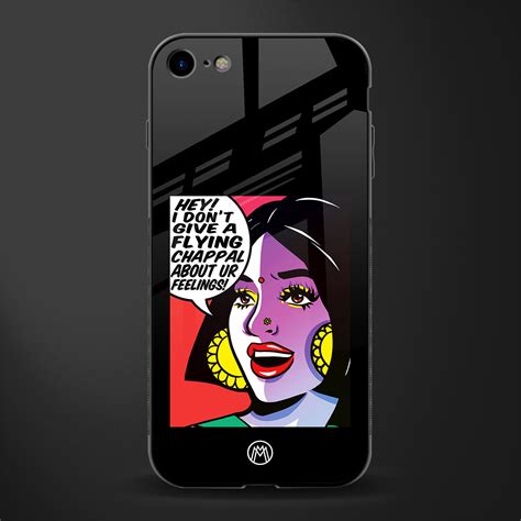 Don't Give A Flying Chappal Phone Cover for iPhone SE 2020 | Glass Case ...