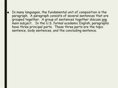 Image result for Basic Paragraph Structure