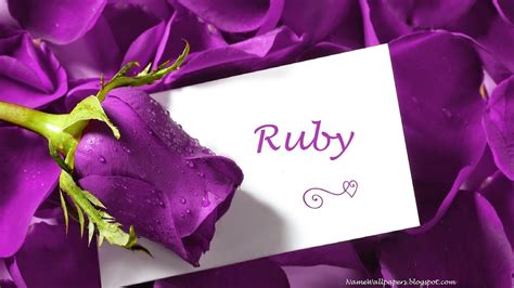 Image result for Ruby Name