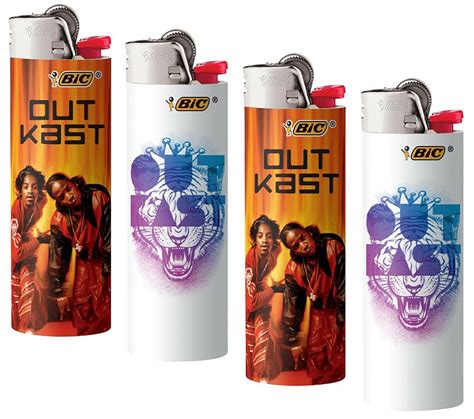 Bic OutKast HipHop Logo Design Lighters 4pk 2 Brand New Designs ...