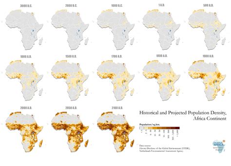 Africa Population Density Map