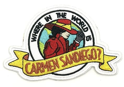 Where Is Carmen Sandiego Classic TV Show Patch Movie Vintage Style ...