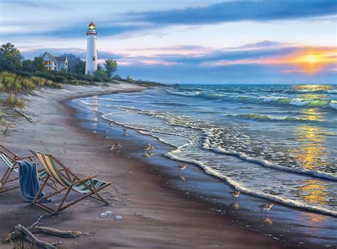 Amazon.com: Buffalo Games - Darrell Bush - End of a Perfect Day - 1000 ...