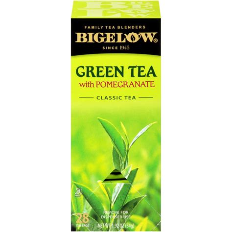 Buy Bigelow Green Tea with Pomegranate 28-Count Box (Pack of 1) Premium ...