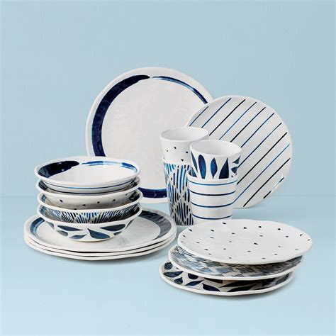 Blue Bay Melamine 16-Piece Dinnerware Set – Lenox Corporation