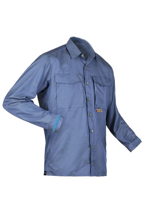Paramo Katmai Light Long Sleeve Shirt UPF 50+ Mens in Indigo Blue