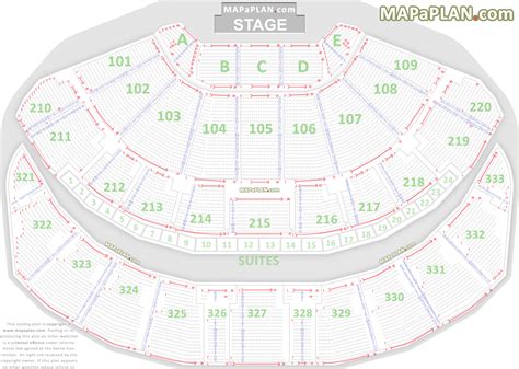 Leeds First Direct Arena seating plan - Detailed seat numbers chart ...