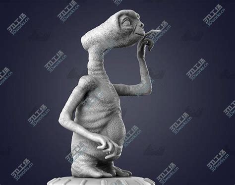 斯皮尔伯格外星人E.T-3D打印模型下载-3D工场 3Dworks.cn