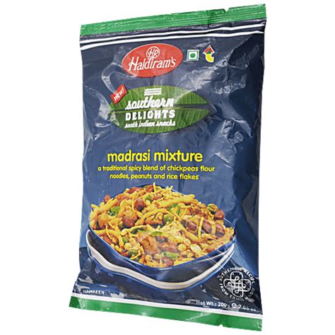 Buy Haldirams Namkeen Madrasi Mixture Del 200 Gm Pouch Online at the ...