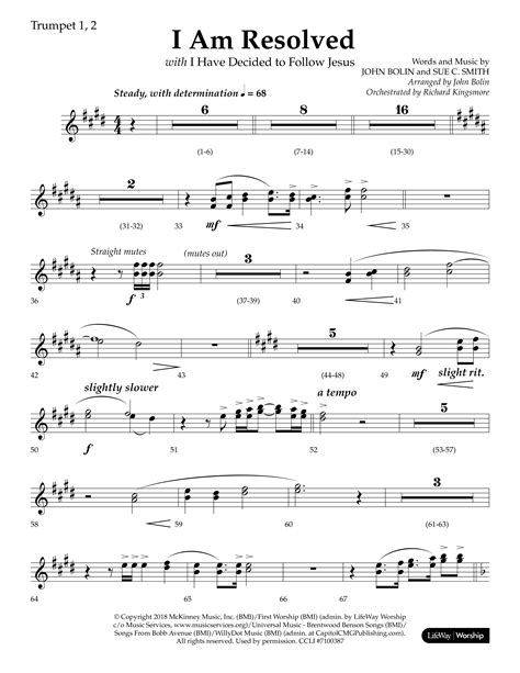 I Am Resolved (with I Have Decided To Follow Jesus) (Choral Anthem SATB ...