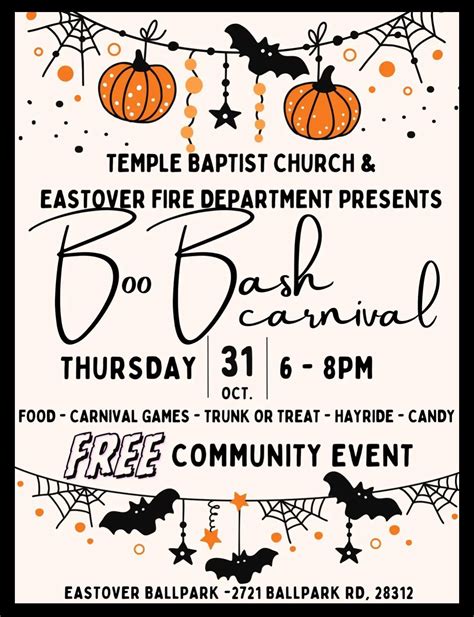 Boo Bash Carnival, Eastover Ball Park, 31 October 2024 | AllEvents