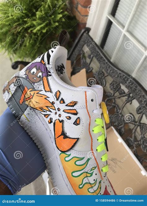 Nike Air Force 1 Custom Design Editorial Photo - Image of design, force: 158594486