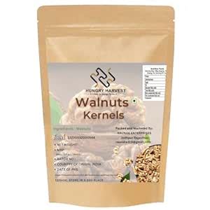 HUNGRY HARVEST Walnut Kernels 400 Grams| Fresh & Crunchy Akhrot Giri ...