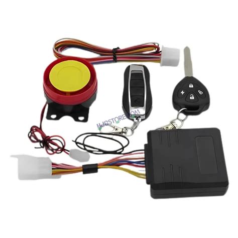 HJG Keyless Alarm System Kit Keyless Start One-Way Bike Alarm Kit for ...
