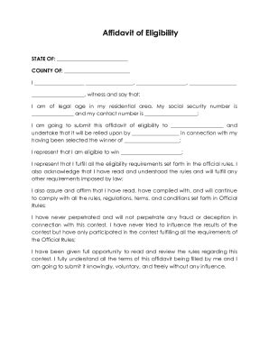 Fillable Online ReferenceAffidavit Forms: State Specific Affidavit ...