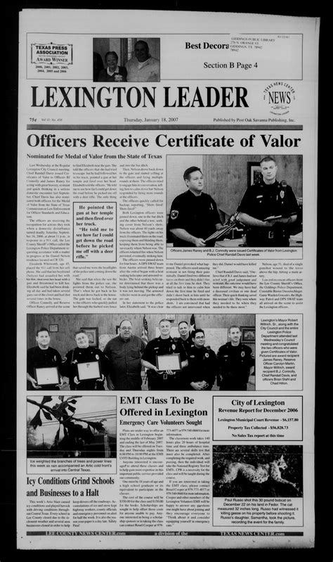Lexington Leader (Lexington, Tex.), Vol. 11, No. 458, Ed. 1 Thursday ...