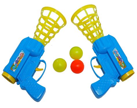 Buy IndusBay® Ping Pong Gun Ping-Pong Ball Catching Game, Set of 2 Ping ...