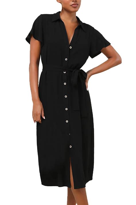 OHHSHEEN Summer Dresses for Women 2025 – Button Down Shirt Dress with ...