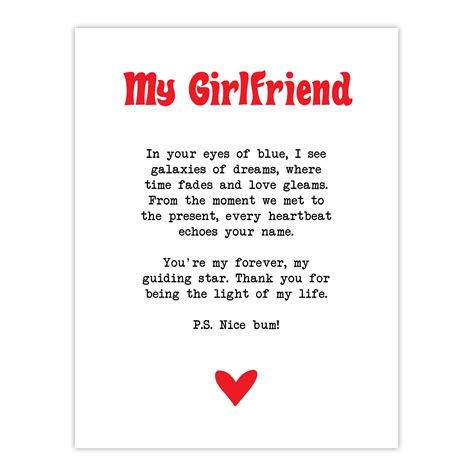 Romantic Poems For Your Girlfriend