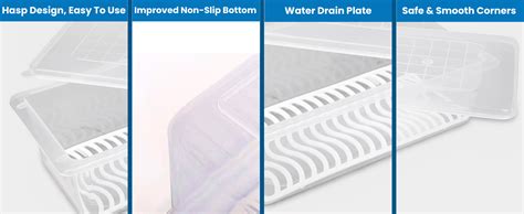 Buy THE BLACK KITE Fridge Storage Boxes (Set of 6) | with Removable ...