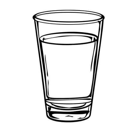 Premium Vector | Glass Coloring book for kids Black and white vector ...