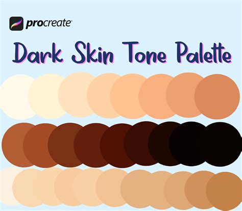 Free skin color palettes – Artofit