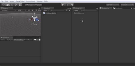 Collision Tutorial Unity 的图像结果
