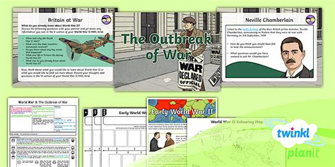 The Outbreak of World War 2 - Lesson Plan 1 (teacher made)