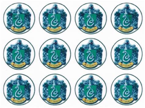 Buy Hogwarts "Slytherin House" Crest Edible Cake and Cookie Toppers ...
